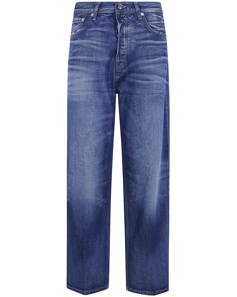 Haikure Jeans Cropped Loose "Betty Norm Core Blue