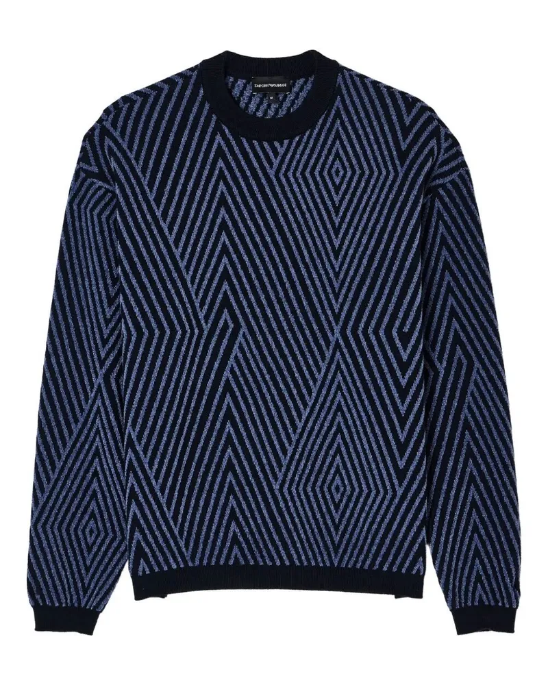 Emporio Armani Round Neck Sweater Blue