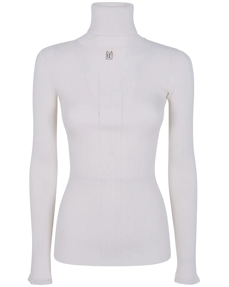 Elisabetta Franchi Sweater Turtle Neck "Mk22b66e2 193 Butter White
