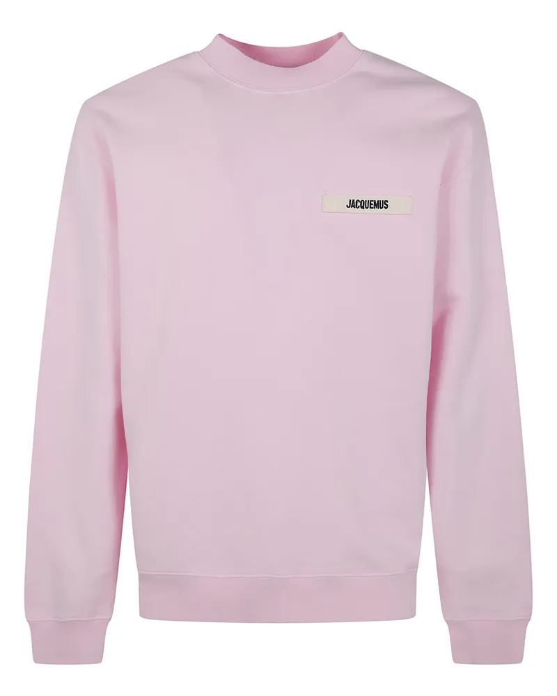 Jacquemus Le Sweatshirt Gros Grain" Round Neck Sweatshirt Pink