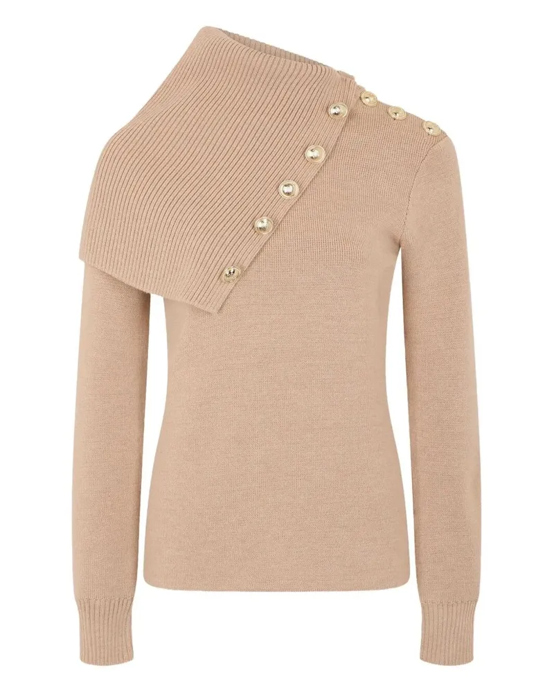 Paco Rabanne Turtle Neck Sweater Beige
