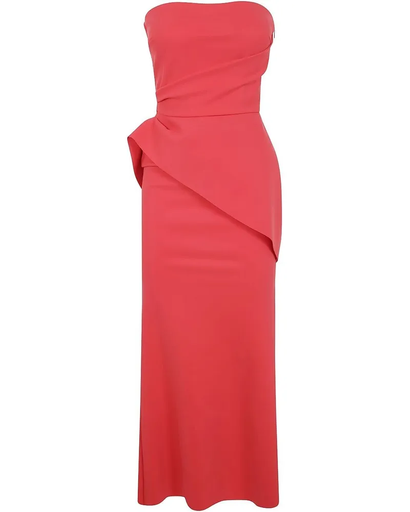 Chiara Boni Taro Long Zp Jersey Long Dress By Chiara Bo Red