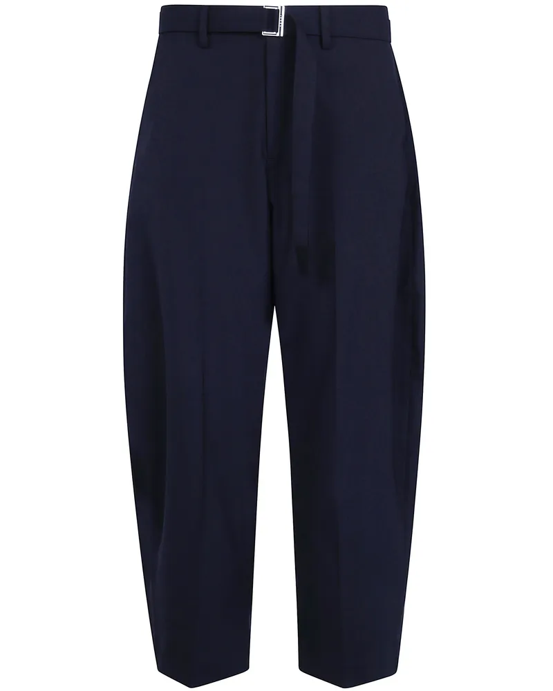 Sacai Pants With Belt "Suiting Pants Black