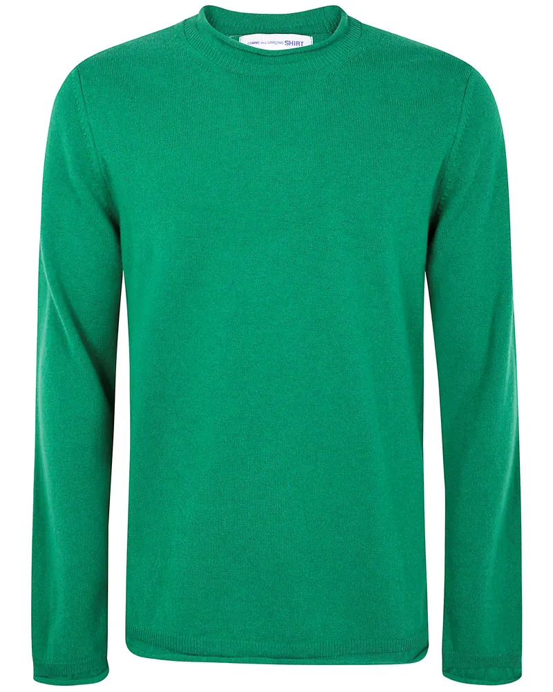 Comme des Garçons Mens Shirt Knitted Green