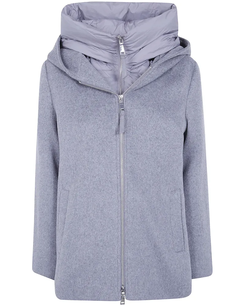 Seventy Short Coat Nylon Details Short Coat Gray