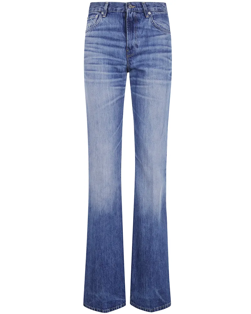 Haikure Jeans Straight "Flora Blue Ryder Blue