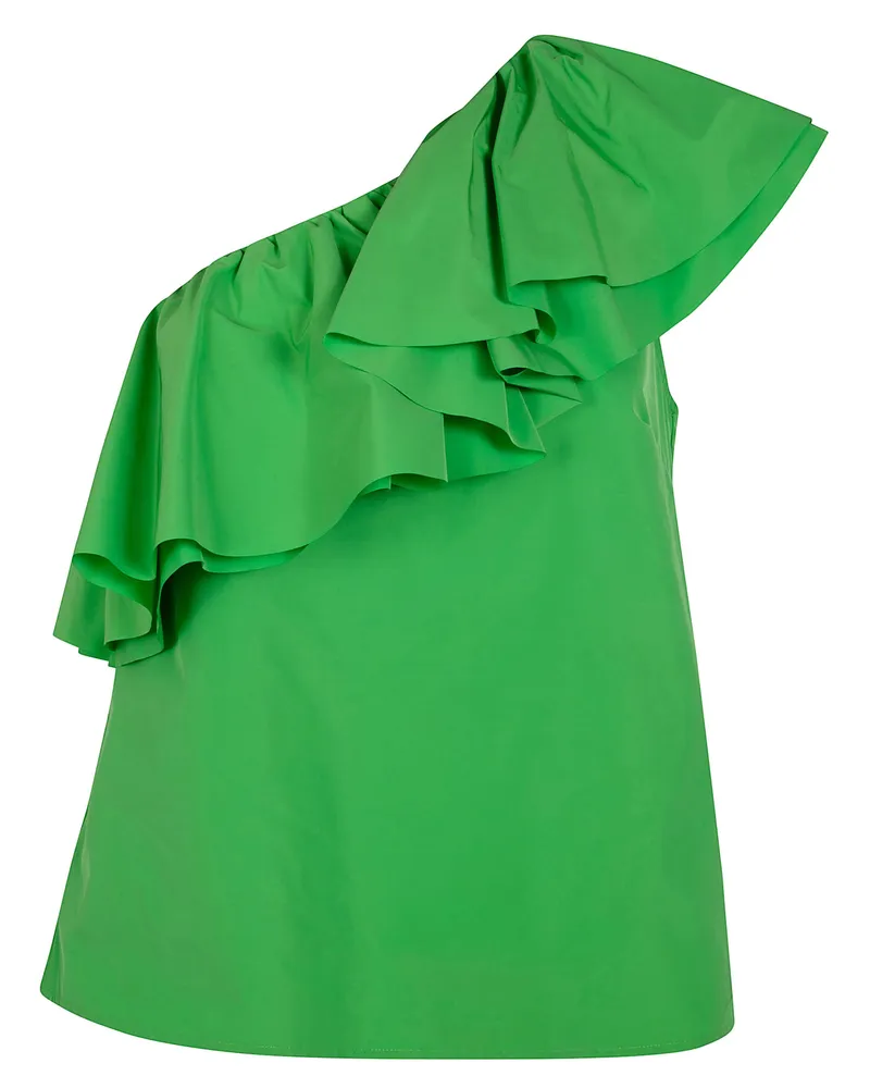 Essentiel Jillian" Asymmetric Ruffle Top Green