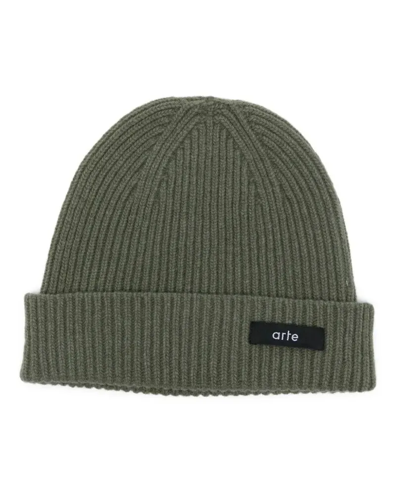Arte Antwerp Label" Beanie Green