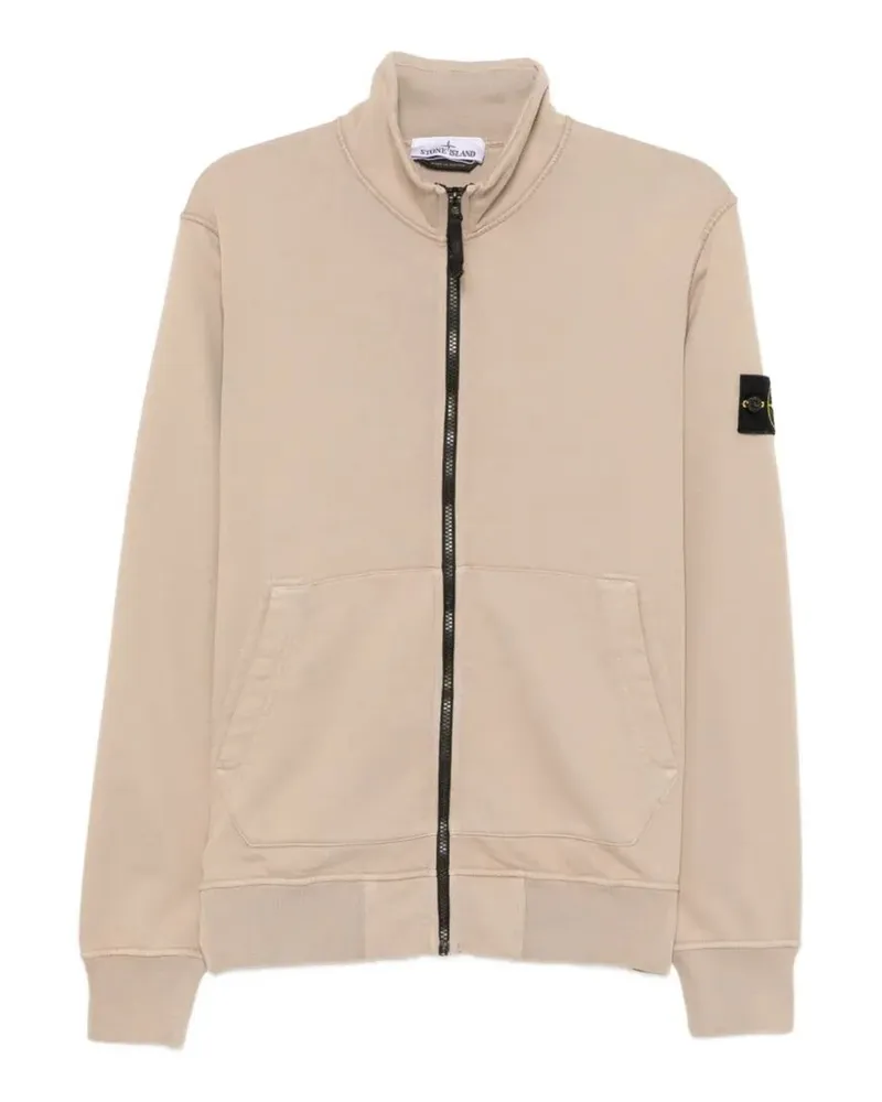 Stone Island Round Neck Sweatshirt Beige
