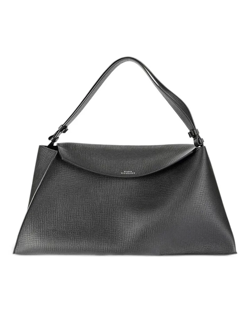 Studio Nicholson Shoulder Bag Leather "The Folded Black