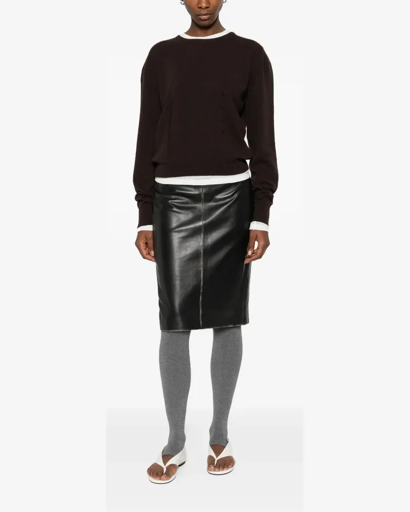 Paloma Wool Clor" Long Sleeves Sweater Brown