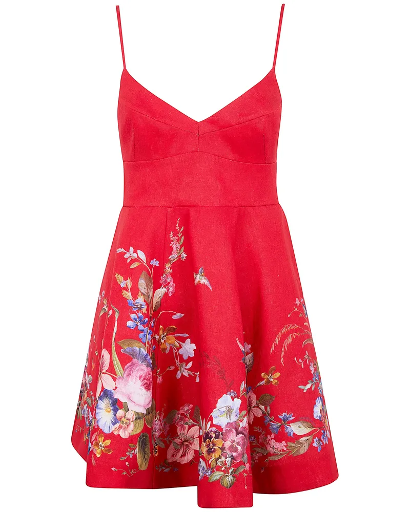 Zimmermann Patience" Mini Dress Red