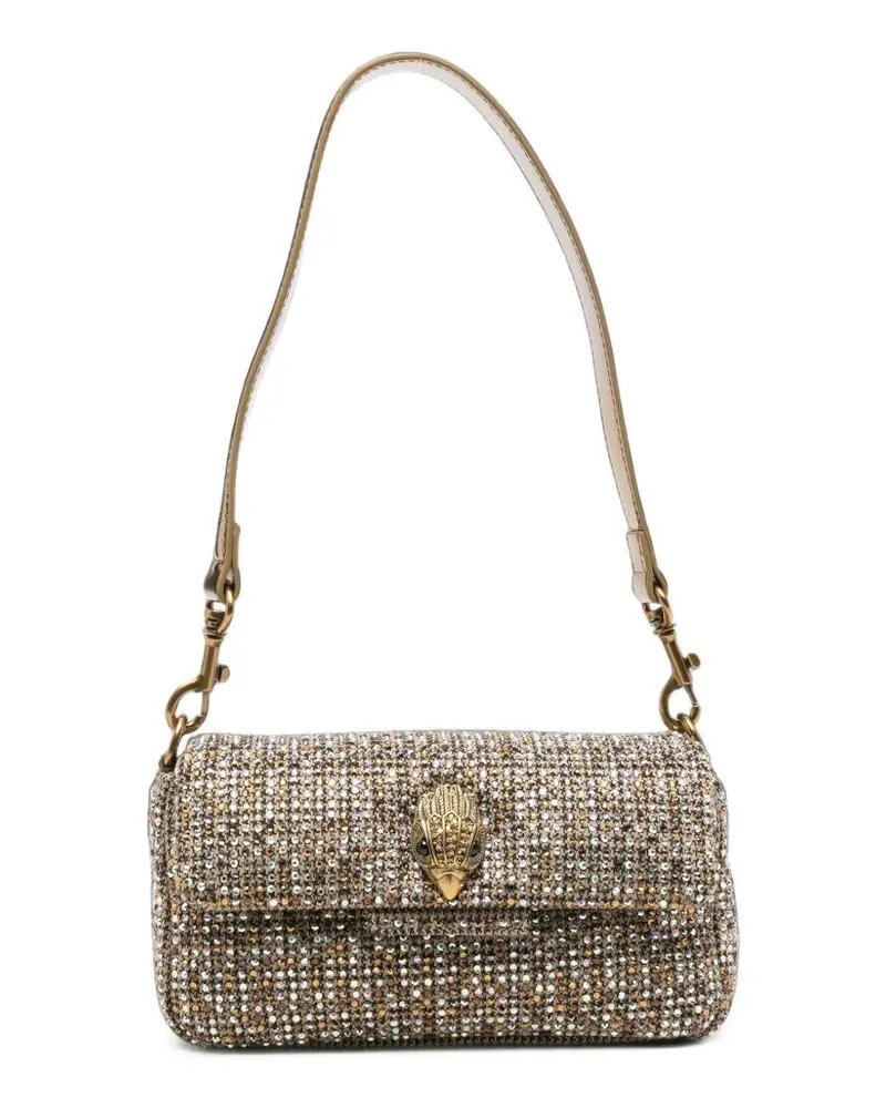 Kurt Geiger Shoulder Bag Gold Head "Oxford Mini Brown
