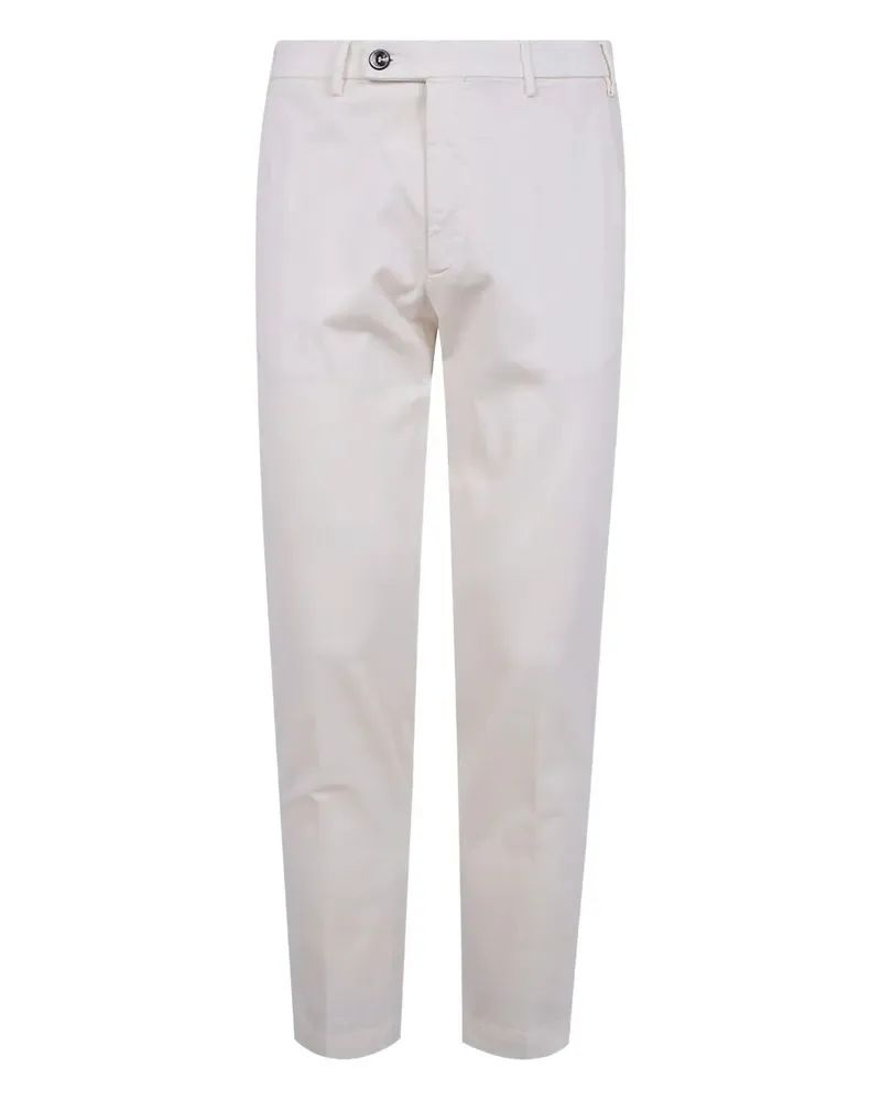 MICHAEL COAL Capri American Pocket Trousers White