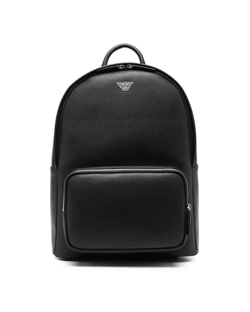Emporio Armani Backpack Front Pocket "Emporio Armani Black