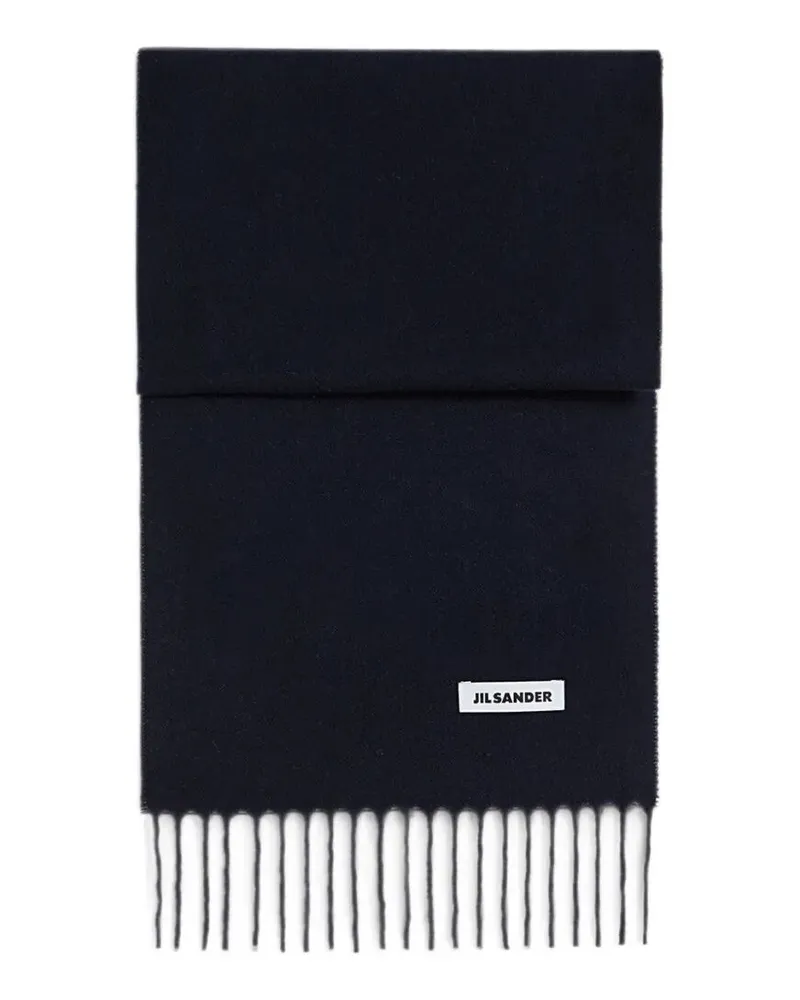 Jil Sander Scarf Wool "J22te0116 Blue