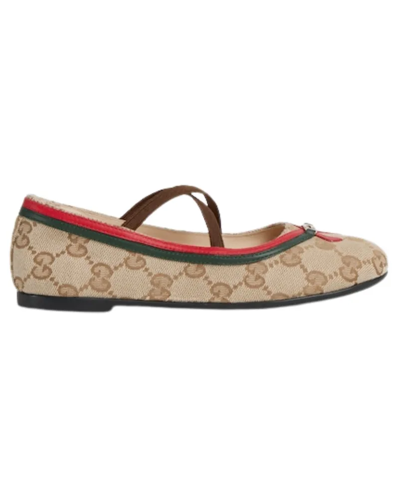 Gucci Ballet Flats "Original Gg Soft Beige