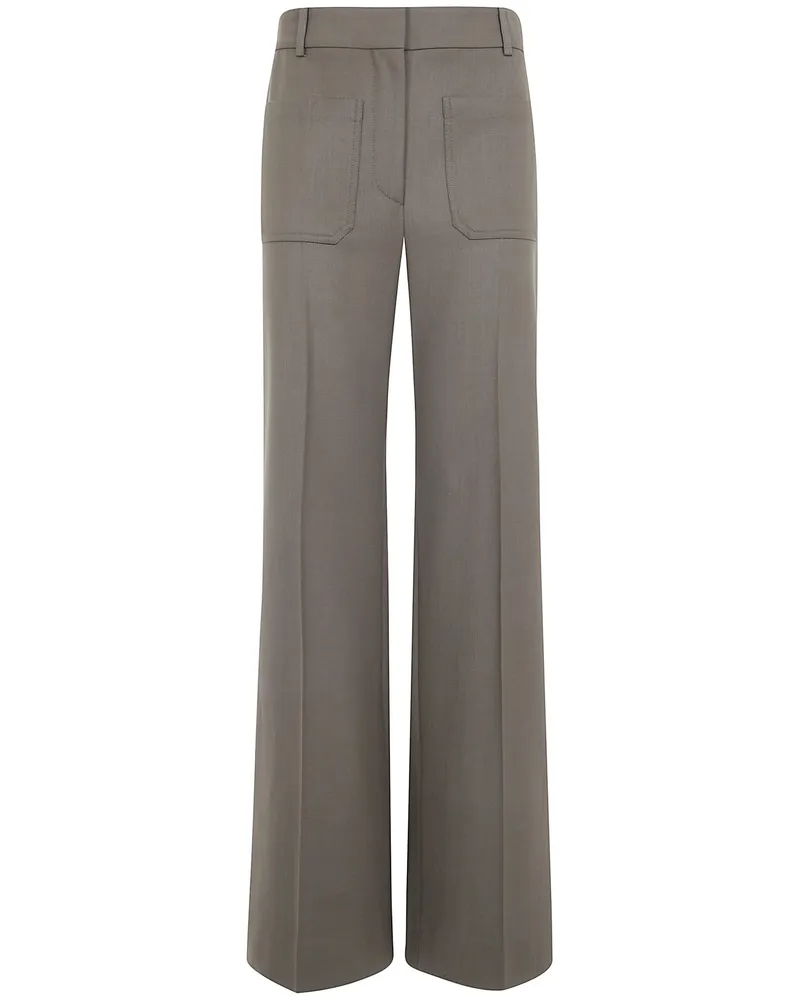Victoria Beckham Pants Wool Blend "Alina Green