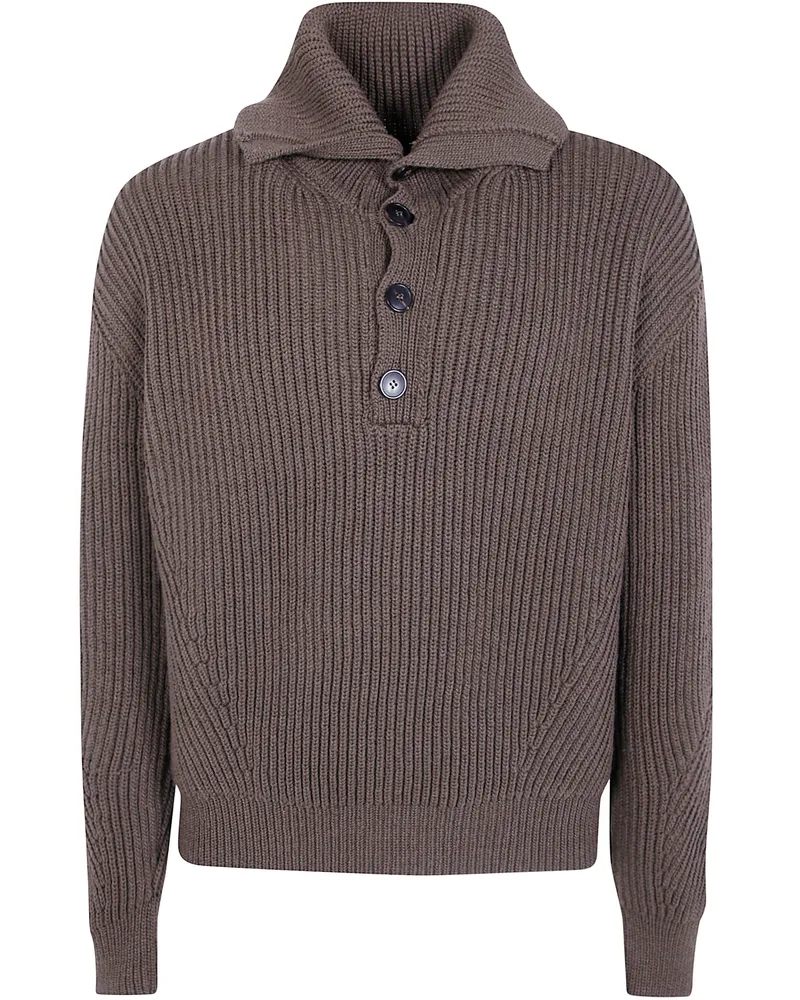 Dries van Noten Sweater Wool "Mallawi Brown
