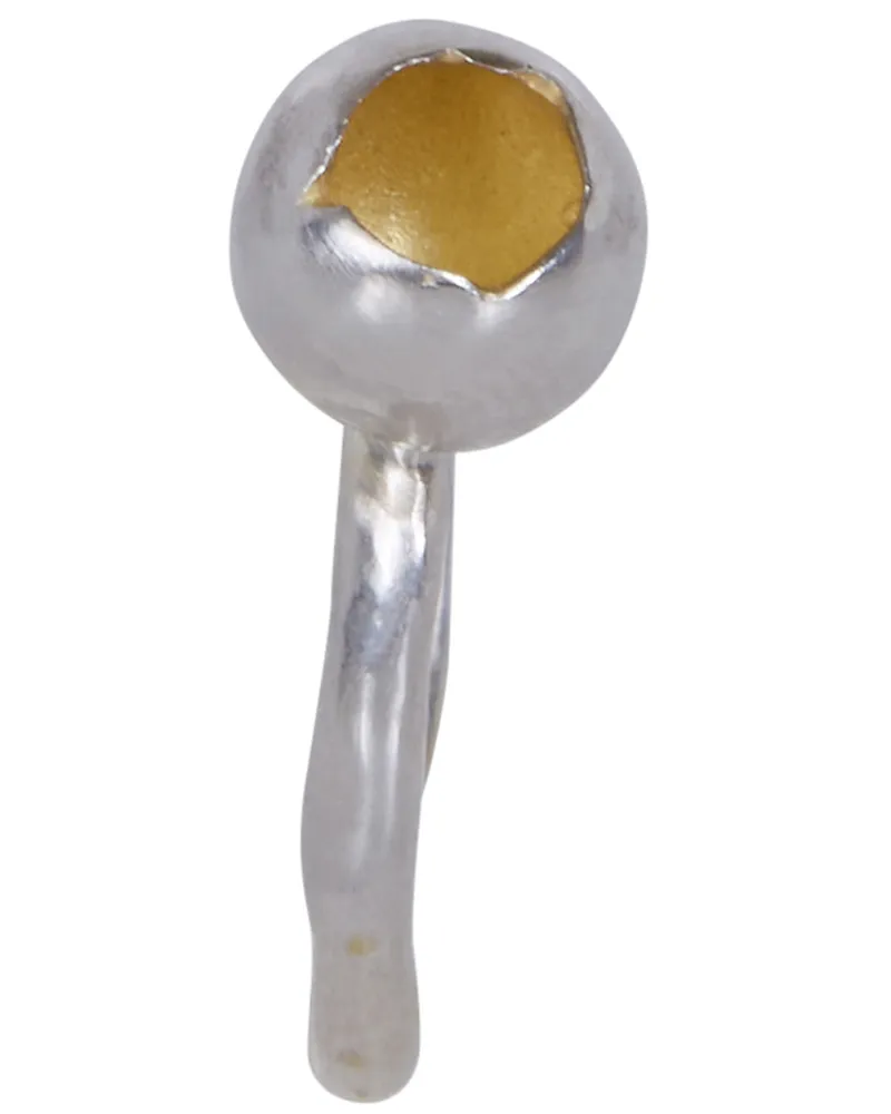 Rosa Maria Narges S Sm Gy Yellow Gold Plated Ring Metallic