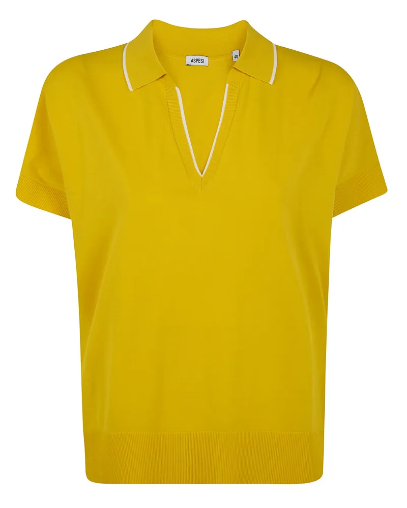 ASPESI Polo Shirt Yellow