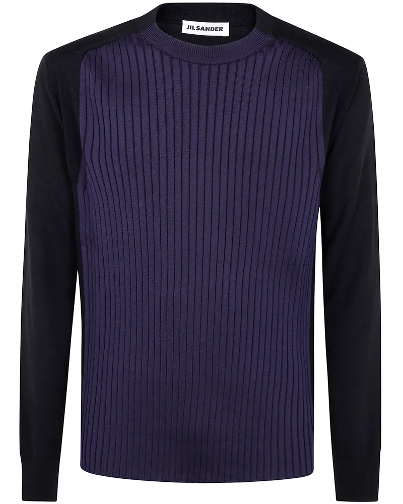 Jil Sander Cn Ls Jumper By Jil Sander Blue
