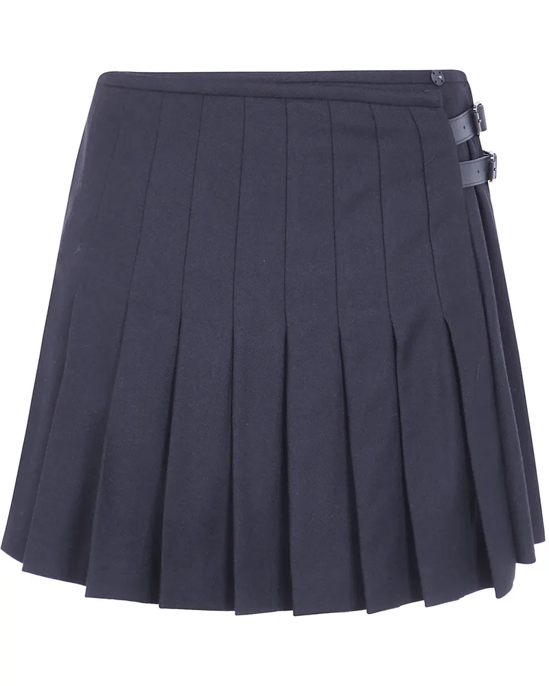 Emporio Armani Skirt With Buckles Black