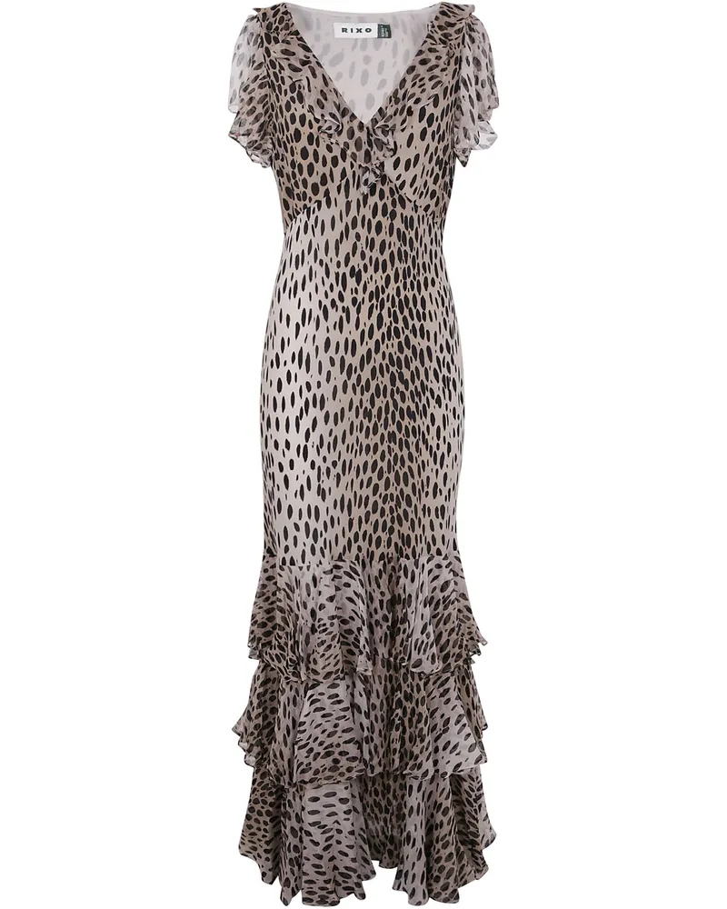 RIXO Amelle Midi Dress By Rixo Black