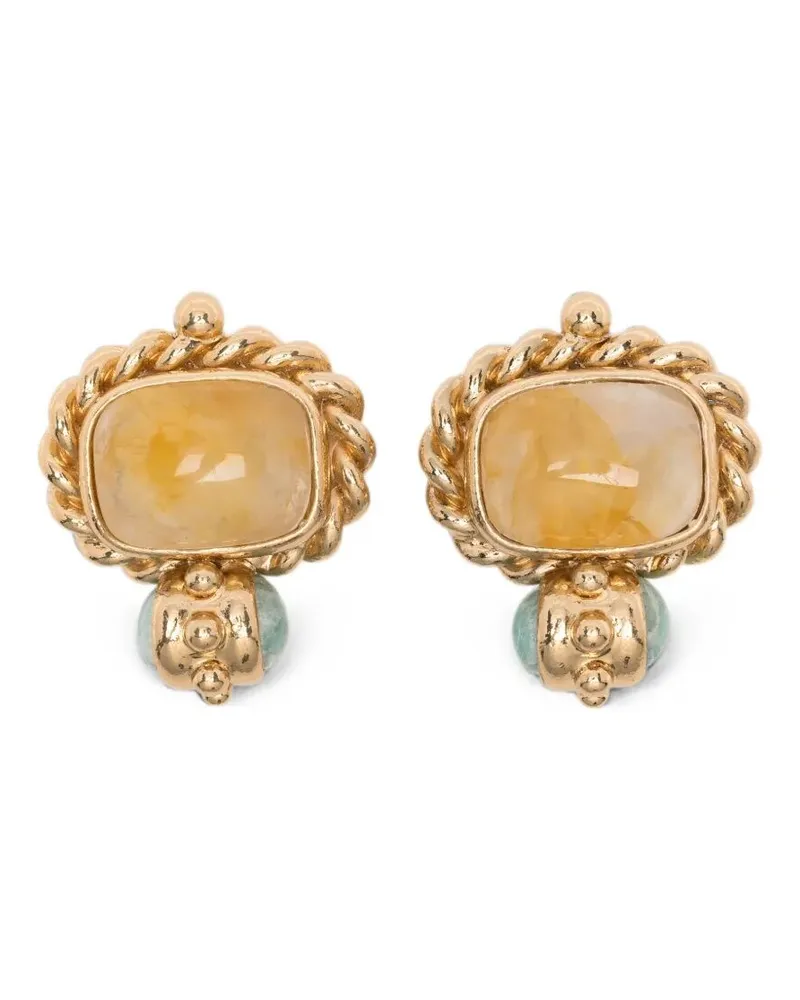 Gas Bijoux Earrings Clip-On "Amarante Cabo Metallic