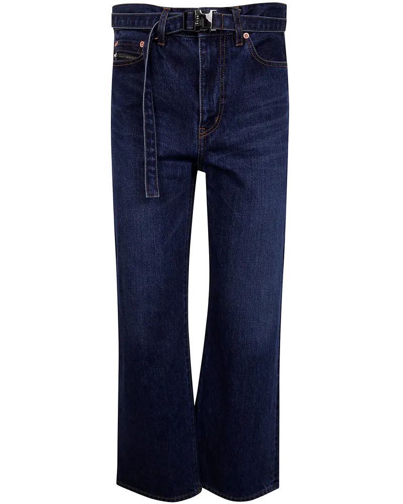 Sacai Boot Cut Jeans Blue