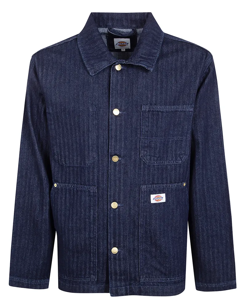 Dickies Selvedge Herringbone Barn" Jacket By Dickies Blue