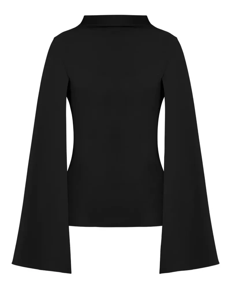 Alberta Ferretti Turtle Neck Blouse Black