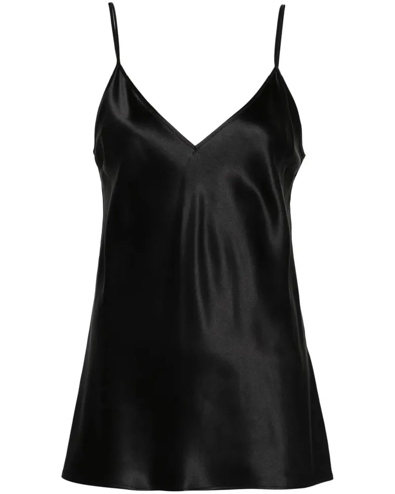 Joseph Clea Top" Blouse Silk Satin Black