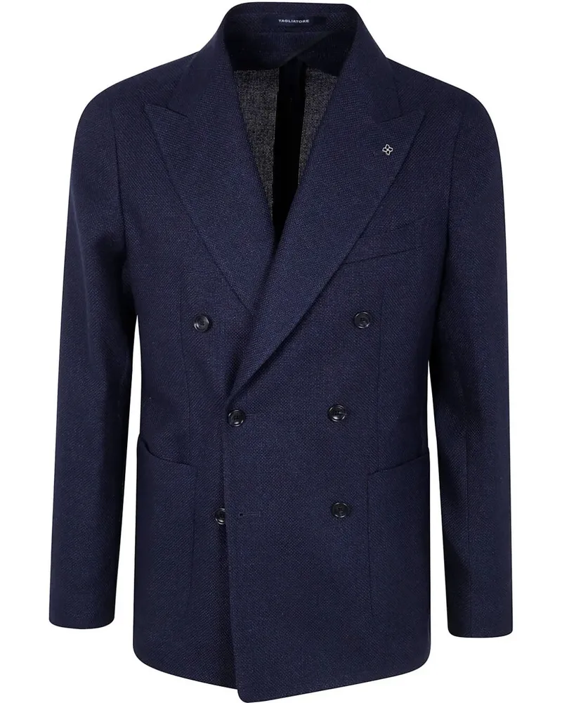 Tagliatore Man Jacket Blue