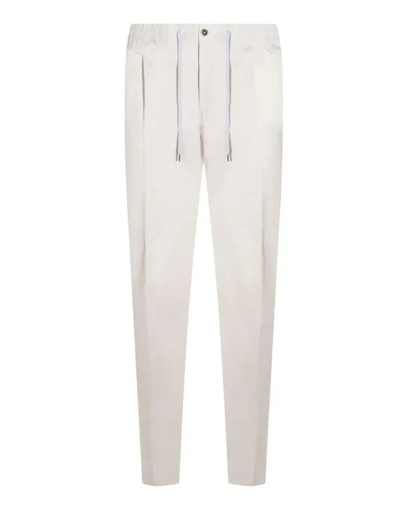 Pantaloni Torino Soft Popeline Regular Trousers White