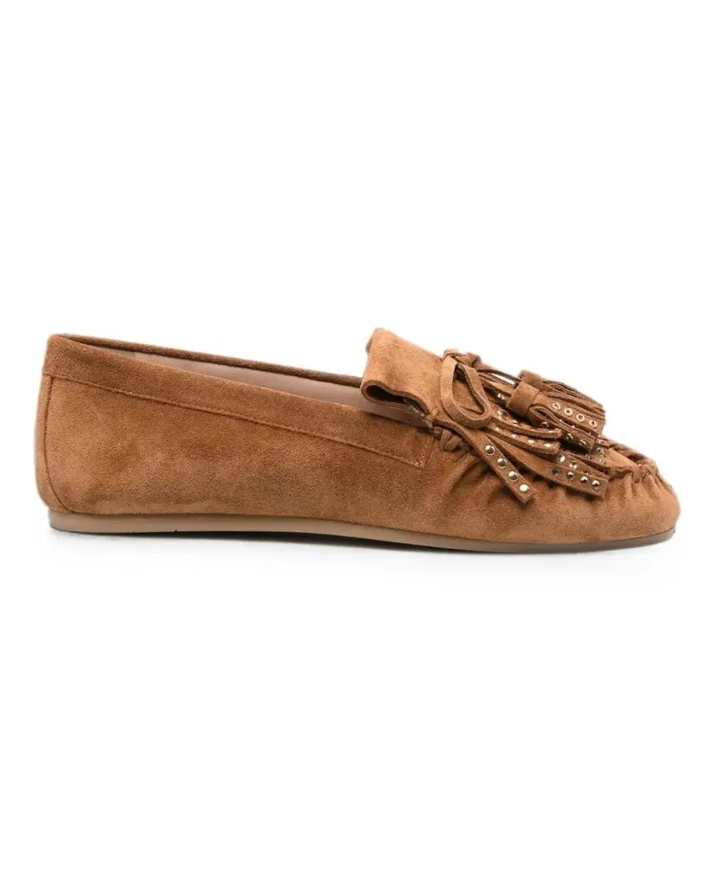 Stuart Weitzman Loafers Suede "Barry Beige