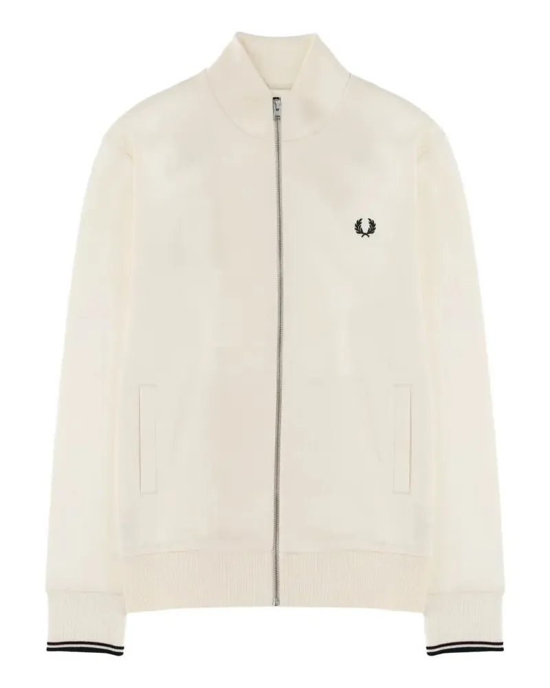 Fred Perry Fred Perry" Zip Through Sweatshirt Beige