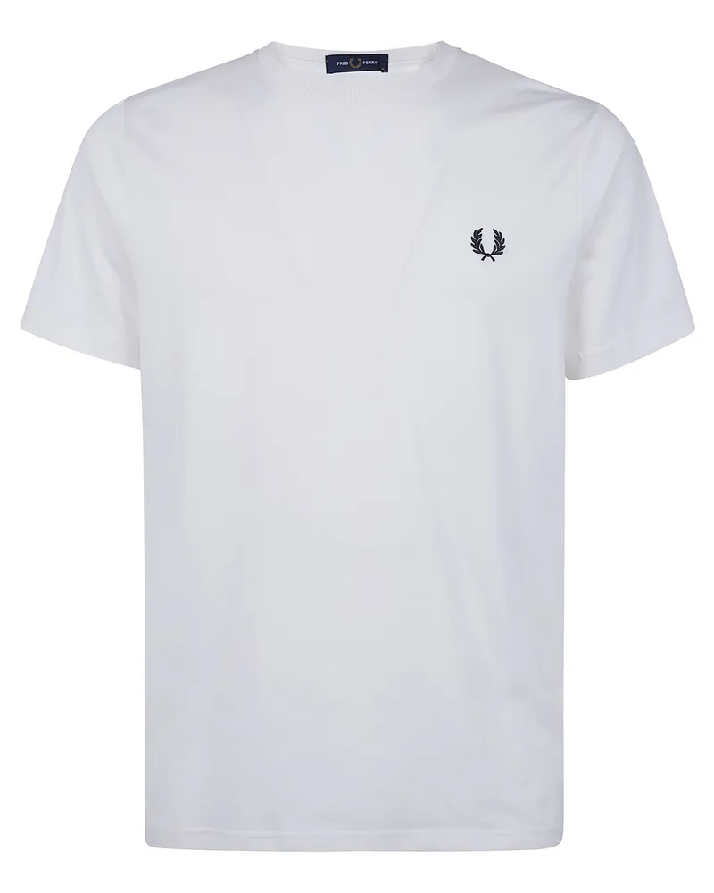 Fred Perry Fred Perry" Crew Neck T-Shirt White