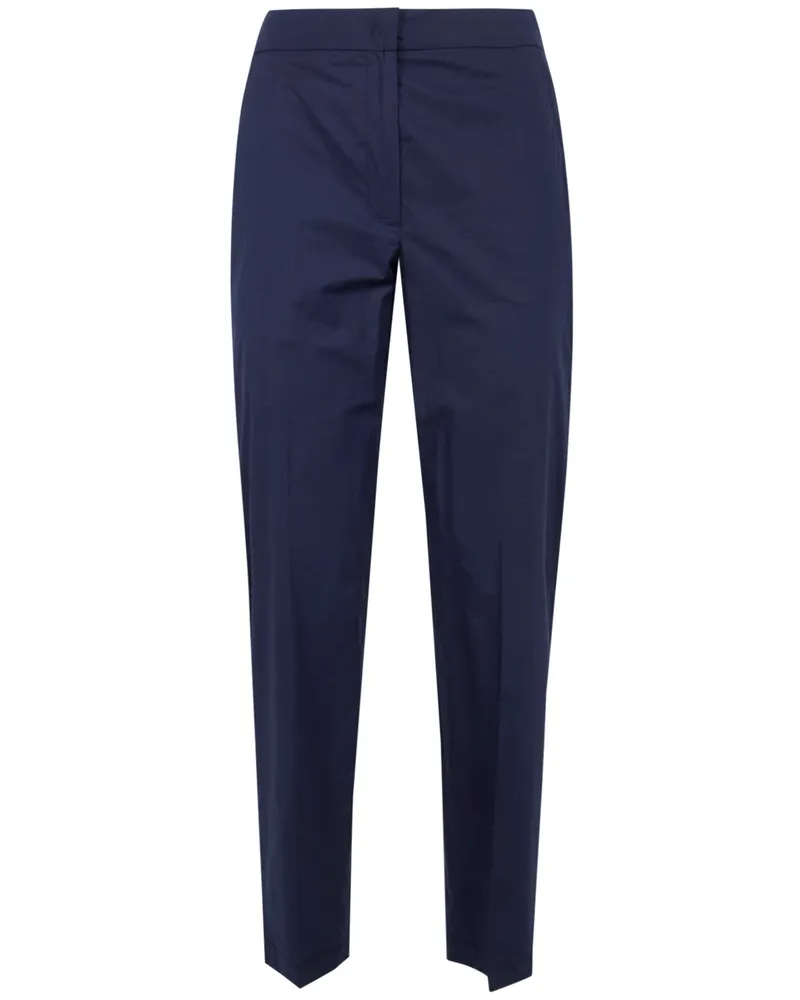 Seventy Popeline Fine Cotton Stretch Trousers Blue