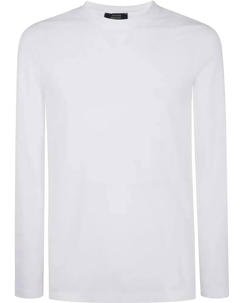 Zanone Long Sleeves Classic T-Shirt White