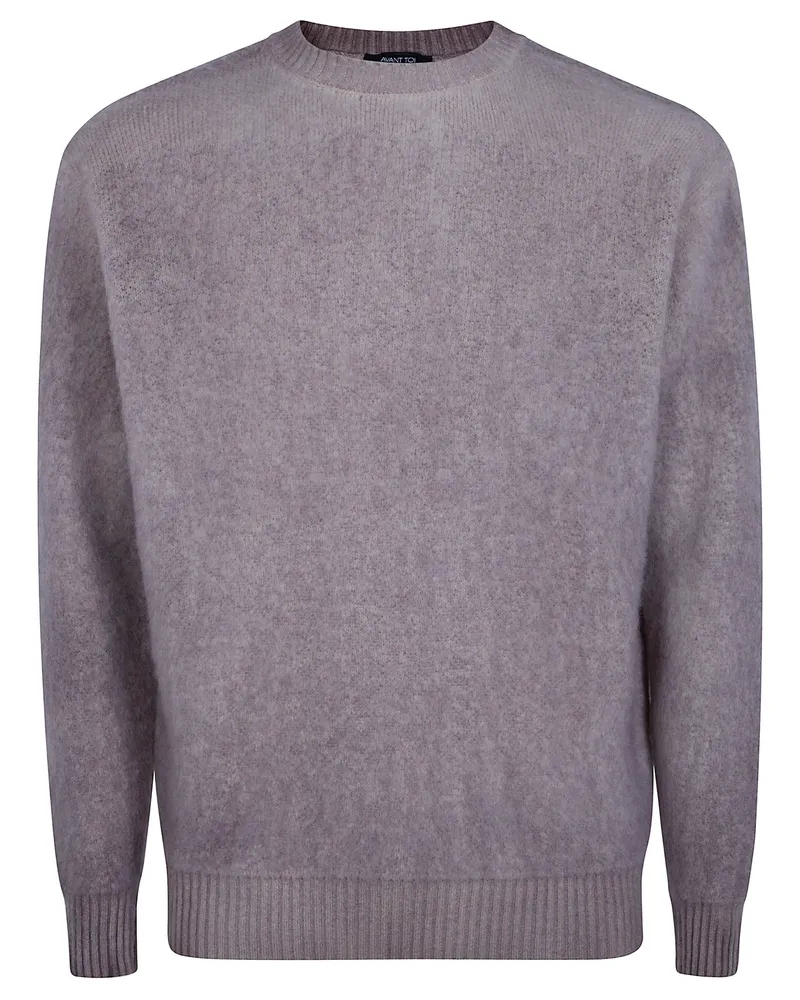Avant Toi Sweater Tonal Degradé "Hand Painted Cashmere And Wool Brown