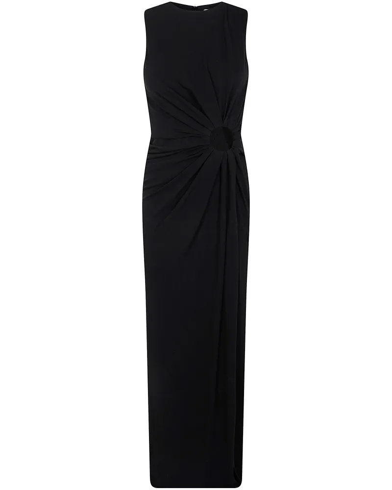 Max Mara Saletta" Jersey Long Dress Black