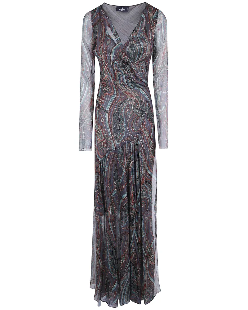 Etro Dress Long Evening Black