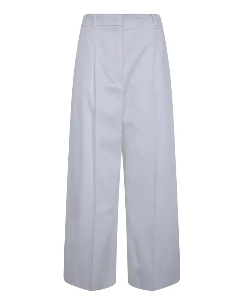 Max Mara Tequila" Cotton Wide Leg Trousers White