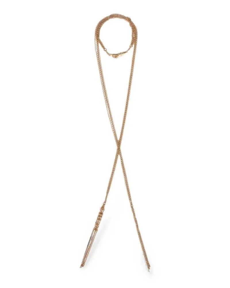 Chloé Necklace Pointed Tip "Lace Metallic