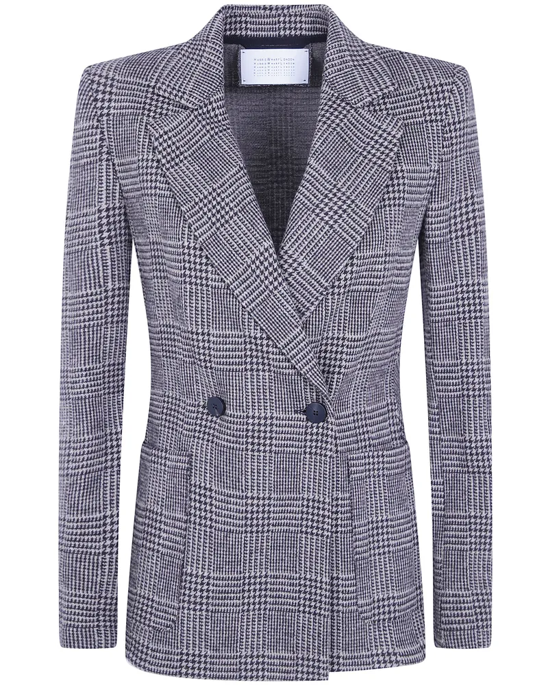 Harris Wharf London Jacket Double Breasted "Patterned Moleskin Beige