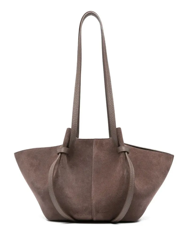 YUZEFI Handbag Suede "Mochi Brown