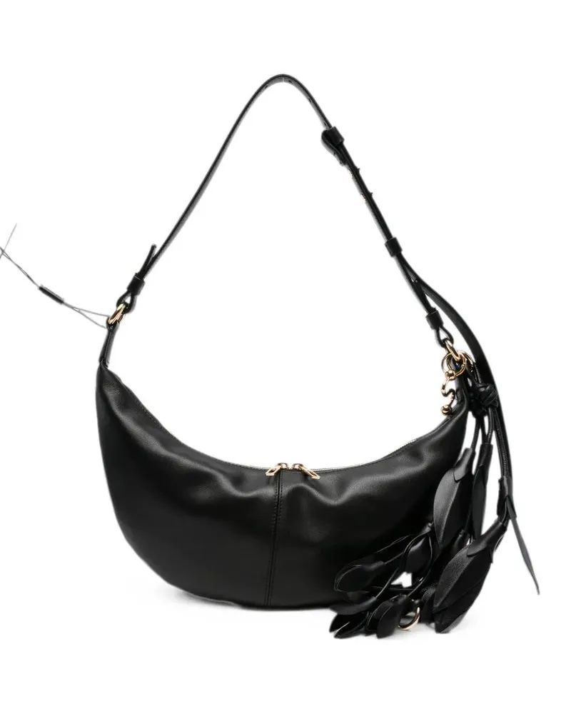 Max Mara Shoulder Bag With Feathers "Spx Argenta Black