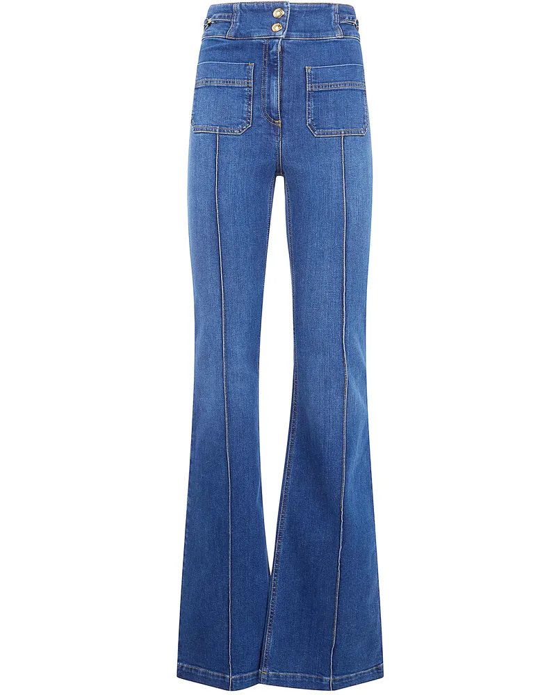 Elisabetta Franchi Flared Jeans Blue