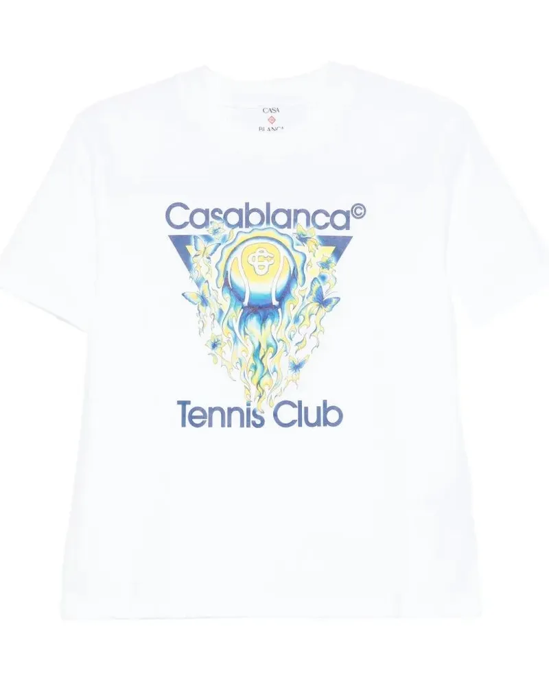 Casablanca Paris Tennis Club Icon T-Shirt White